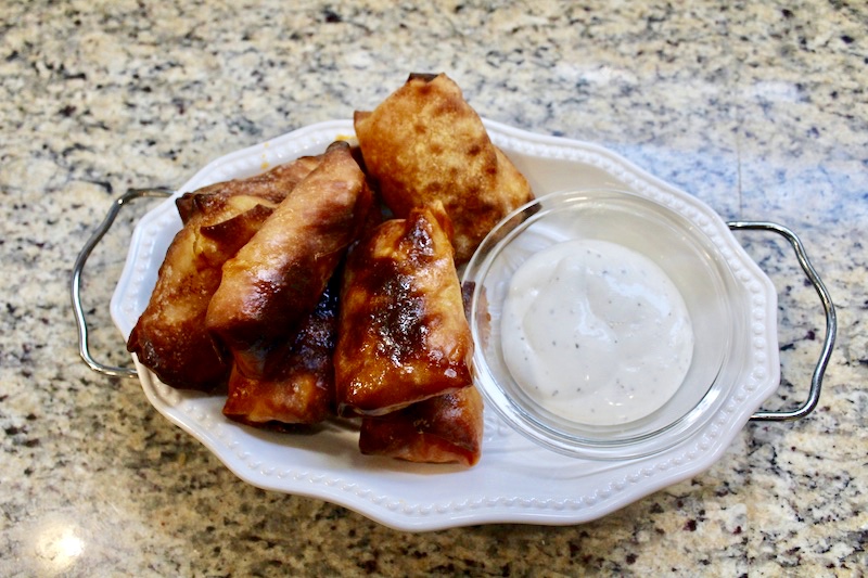 Buffalo Chicken Egg Rolls